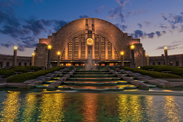 Cincinnati Museum Center at Twilight by Keith Allen Cincinnati Museum Center at Twilight by Keith Allen